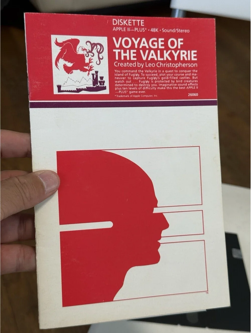 Voyage of the Valkyrie Apple II game Sams Software Game Floppy   With Manual